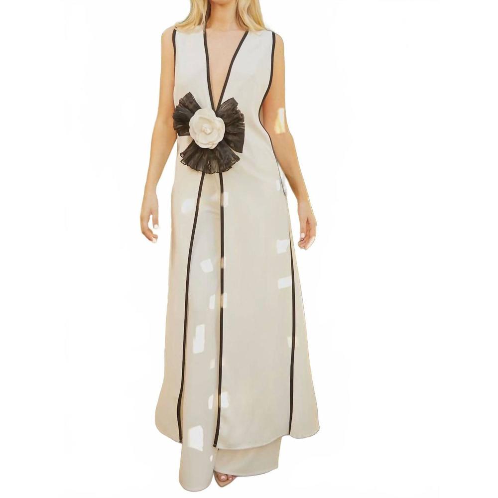 NEW LATISTE sophistication pants set in white